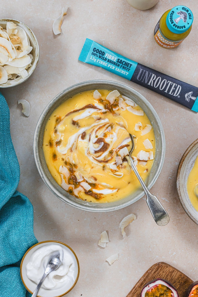 Golden Mango Pineapple Smoothie Bowl
