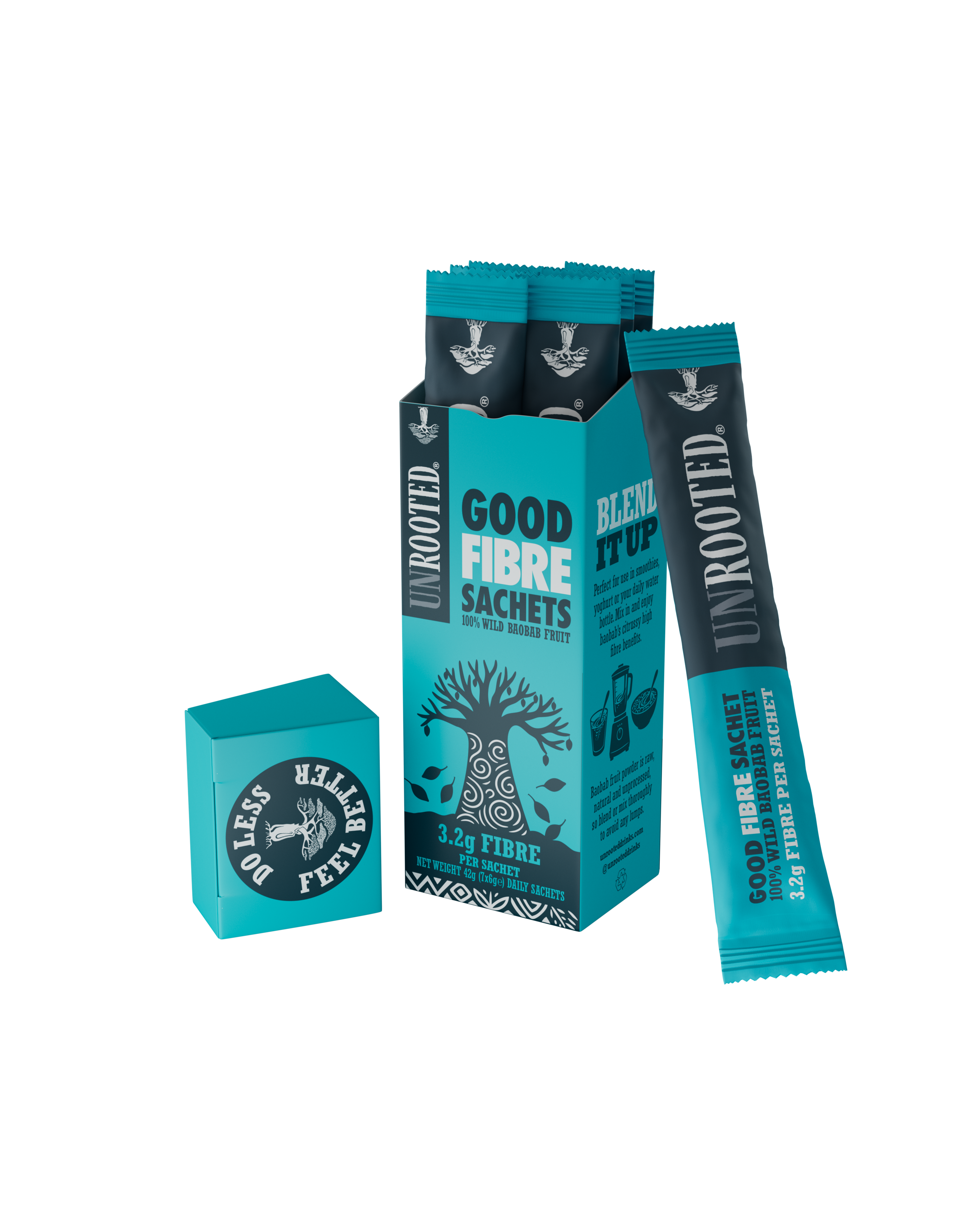 Powder Sachet Box Baobab Powder sachets | UNROOTED Drinks